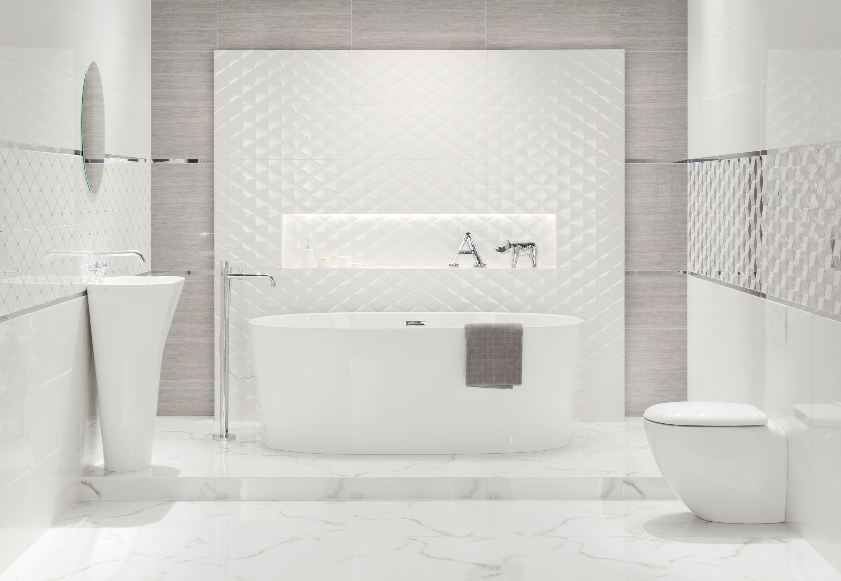 Бордюр Senza L- White 59.8x11.5 - фото 6