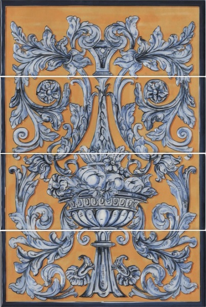 HGD/B347/4x/15129 Панно Площадь Испании Коричневый ПН