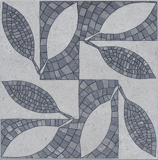 ST10/SG9118 Декор Аллея Серый