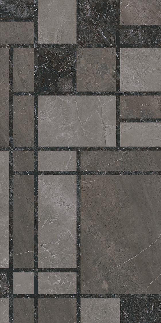 KMD3STA130BR Декор Марсель Микс тёмный глянцевый обрезной 60x119.5x0.9 - фото 2