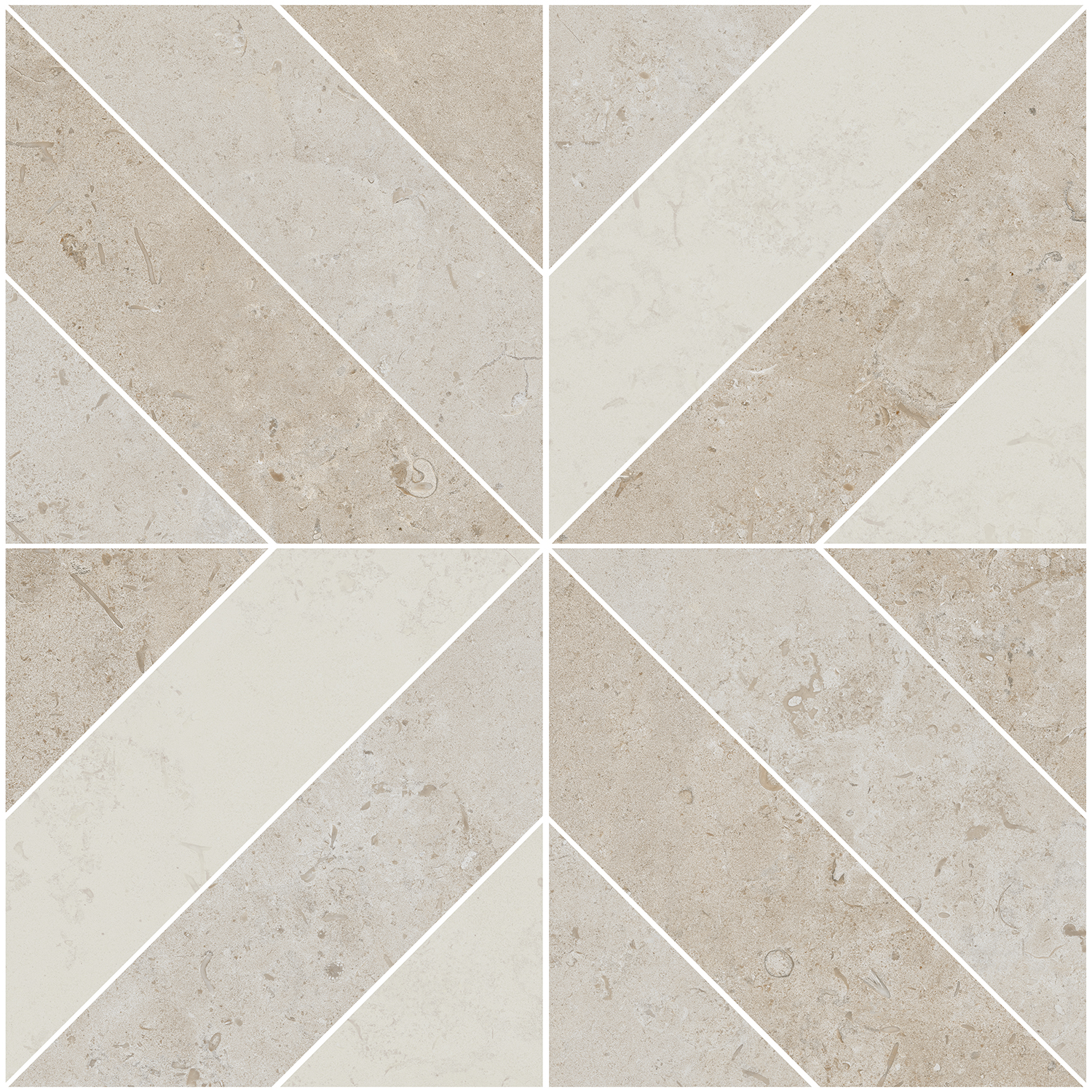 ID125 Декор Про Лаймстоун Про Лаймстоун Бежевый Матовый 60х60 - фото 3