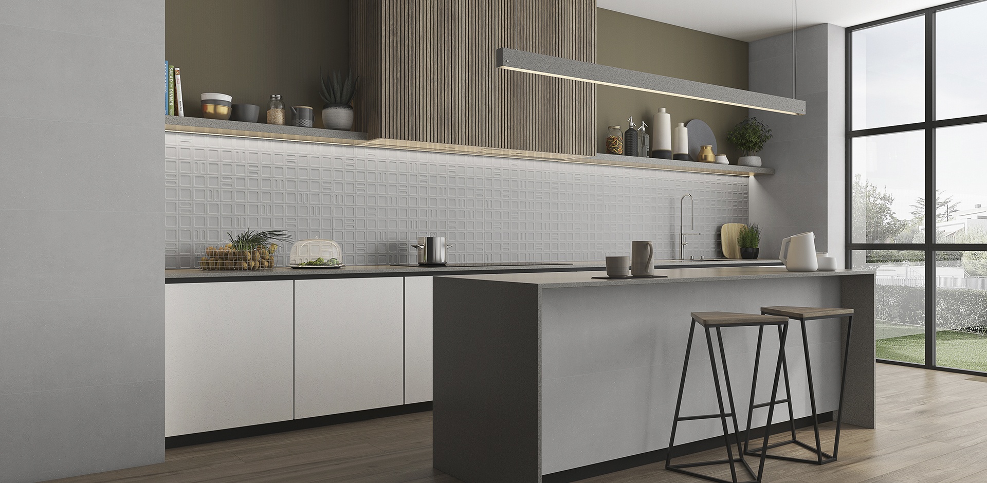 920356 На пол Gravel Pav. White rc 60x120 - фото 11