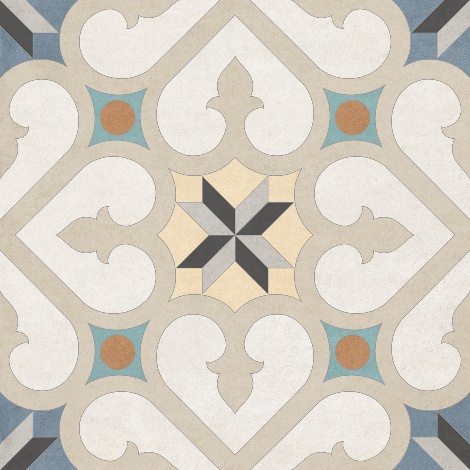 GP2020DGA11 На пол Design Art Damask матовый 200x200x8 - фото 7