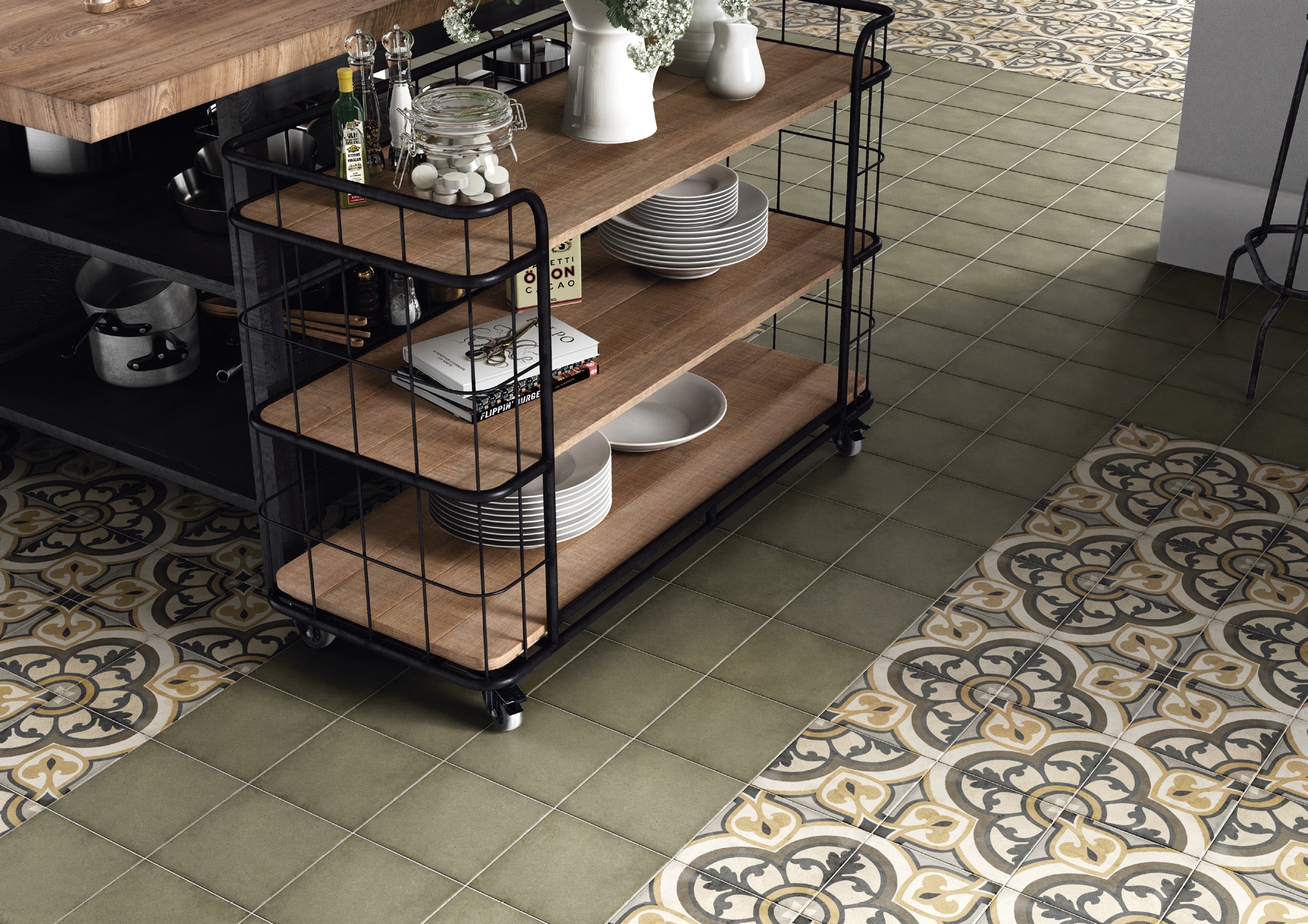 24415 Декор Art Nouveau Inspire Grey 20x20 - фото 4