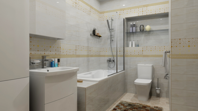 DWA11RMN004  Декор Romano Бежевый 7.5мм - фото 5