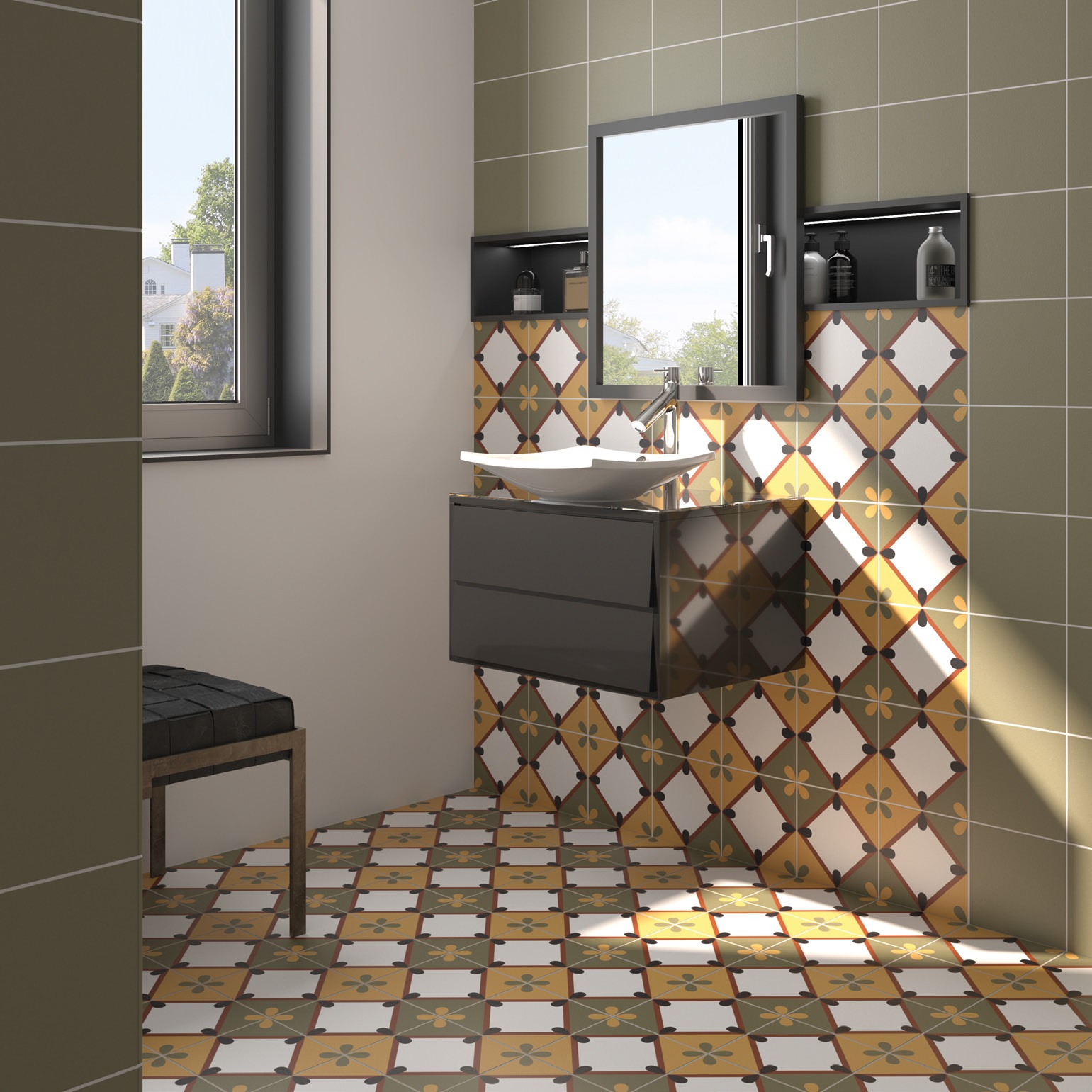 27701 На пол Bauhome Korola Warm 20х20 - фото 8