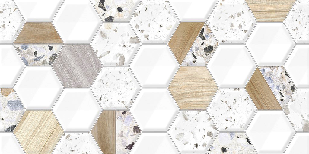 TWU09BLB014 На стену Bilbao Hex Рельеф - фото 2