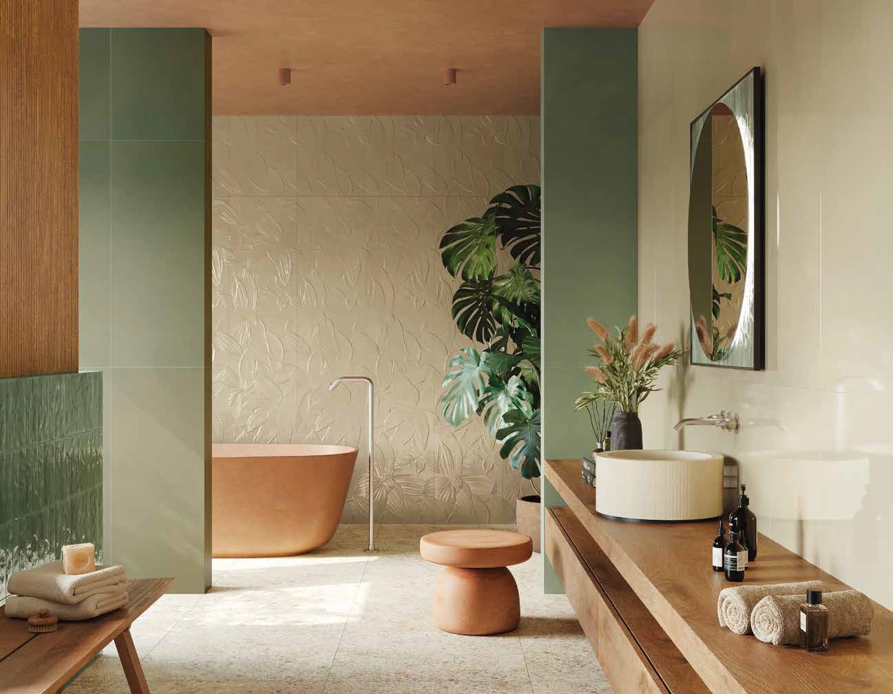 fTYN На пол Materia Brillante Maxxi Superdrop White Matt RT 120x278 - фото 13