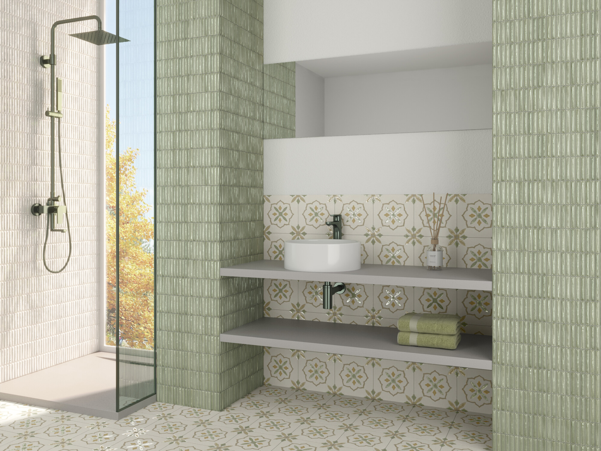 40464 На пол Llevant Taupe Garden LT 22.3x22.3 - фото 7