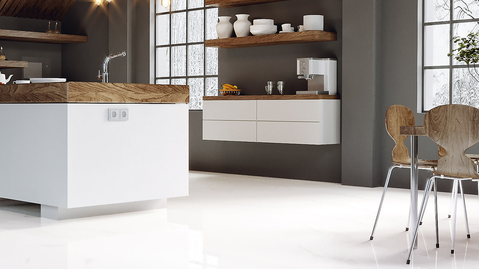 QUA0042 На пол  Statuario  Full Lappato - фото 2