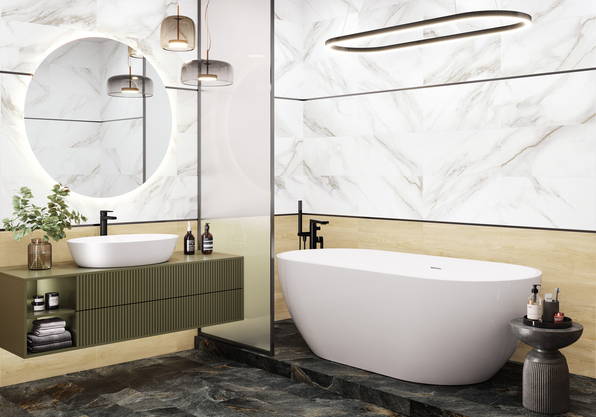 D120248M На пол Walnut Dark матовый 600x1200x9.5 - фото 13