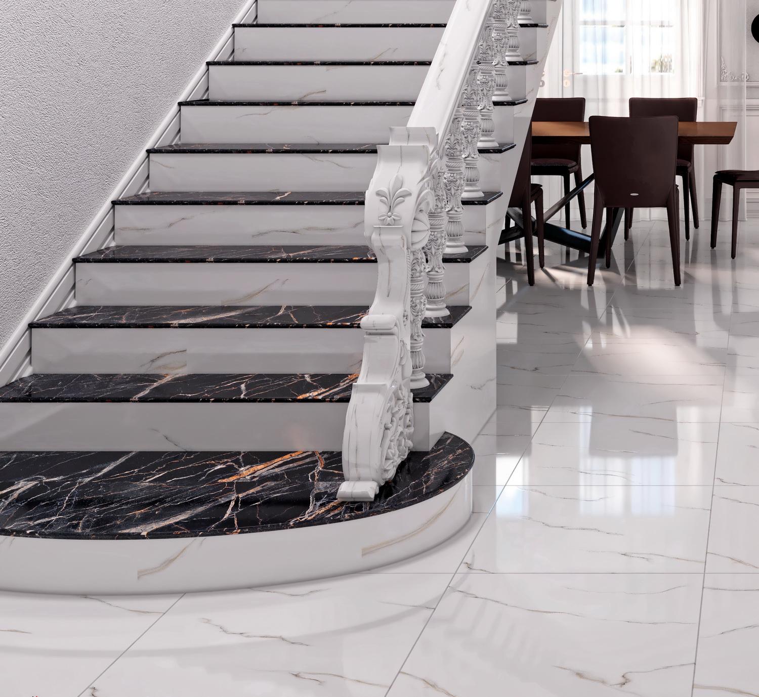 На пол Unique Statuario Белый 60x60 - фото 7