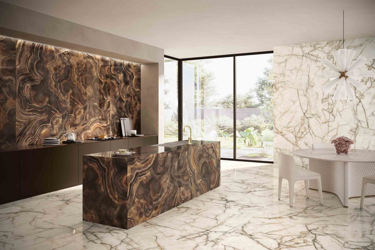 PF60013148 На пол Gemstone Dark Shards Lux Rett 9mm 60x120 - фото 7