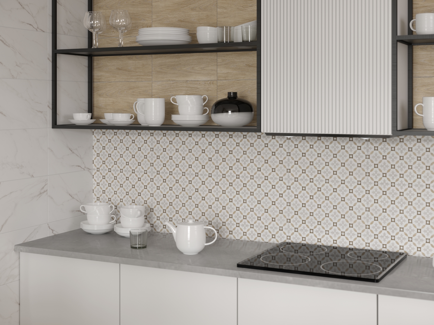 010400001035 Напольный Микс Бежевый 01 40х40 - фото 6