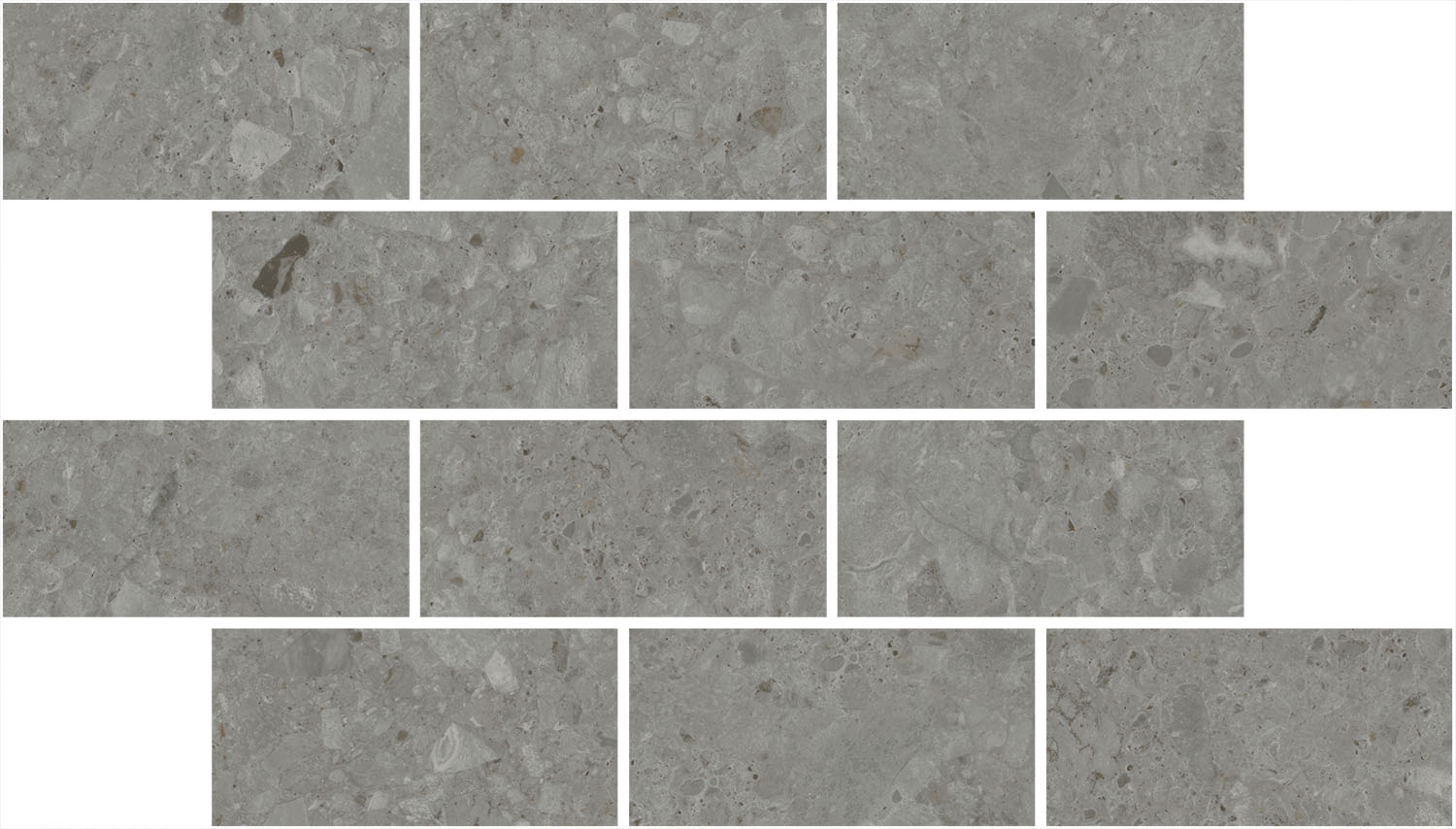 DD606120/MM Декор Чеппо ди Гре Мозаичный серый тёмный матовый обрезной 34.6x20x0.9 - фото 4