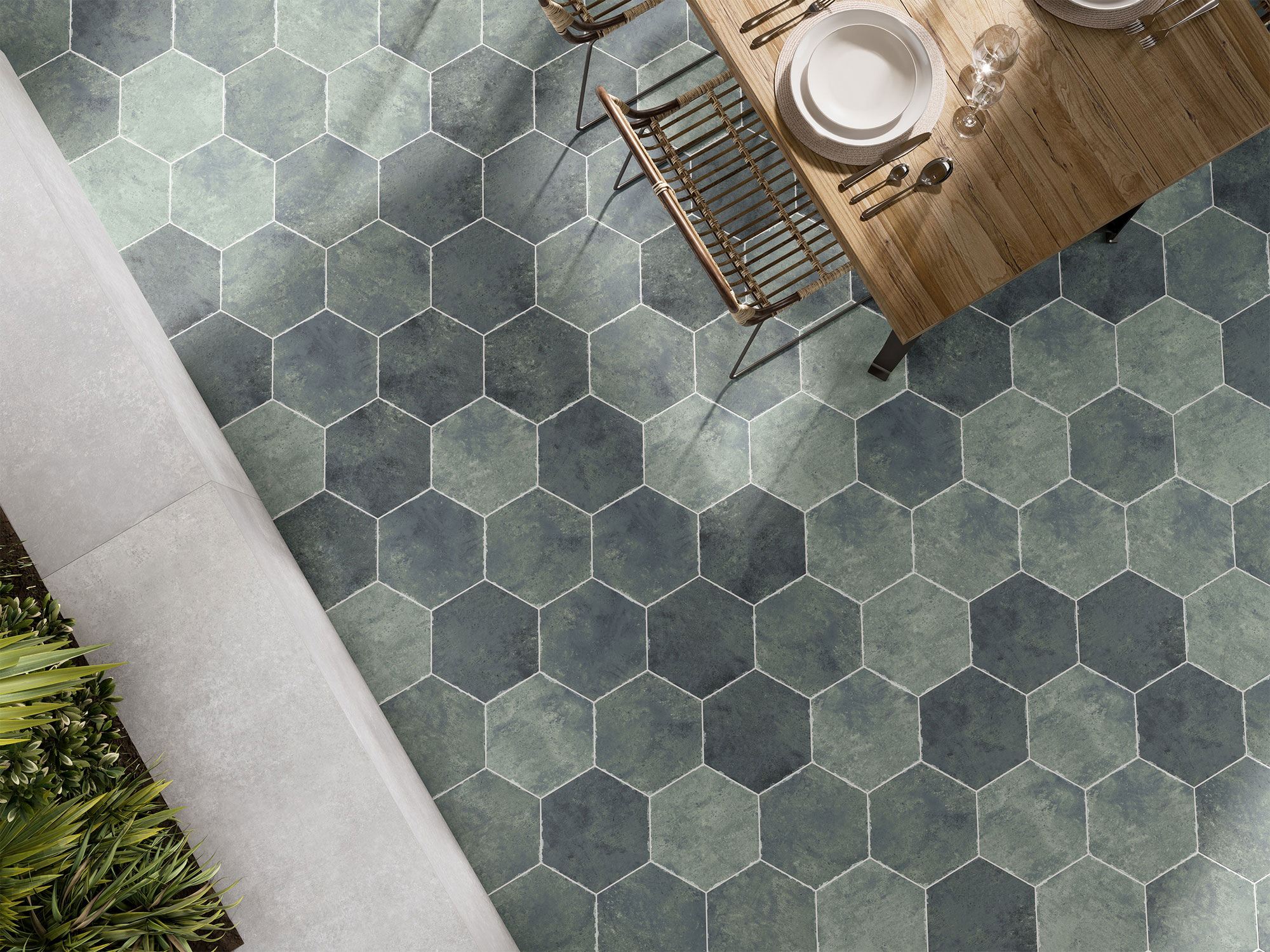 На пол Six Saona Azul 23x27 - фото 7