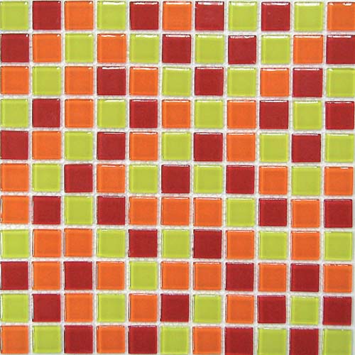 Fruit mix 4*25*25 300*300 На пол Стеклянная мозаика Fruit mix