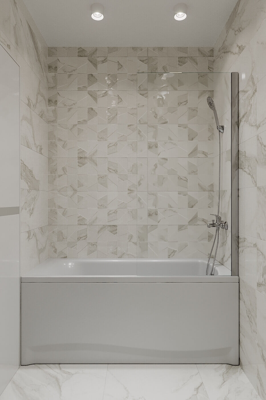 215 На стену Calacatta Art Silver Silver G3D - фото 12