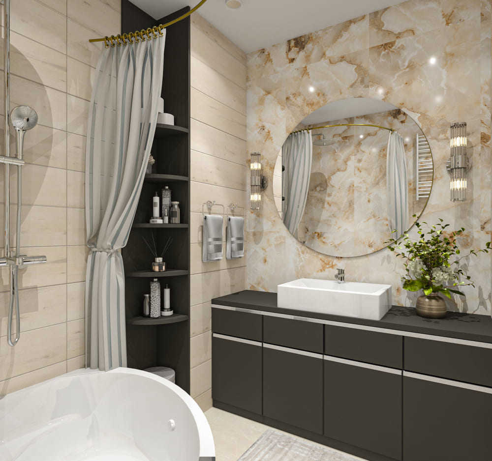 PRO 1140G На пол Monty Onyx Brown Gloss 120x60 - фото 6