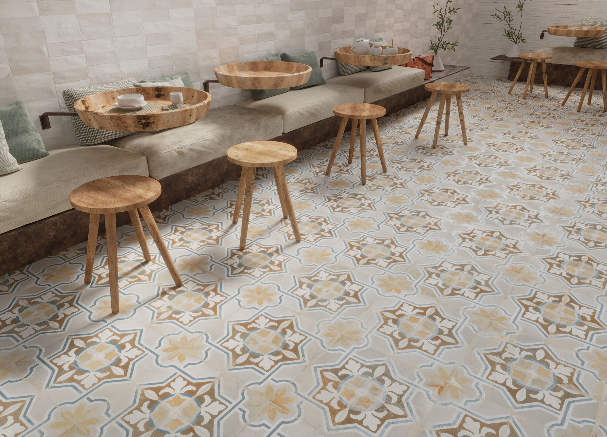 38179 На пол Fs Clay Checker Sand 45x45x0.95 - фото 17