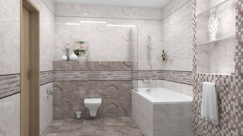 17-10-11-1190 На стену Marmo Бежевая Мозаика - фото 6