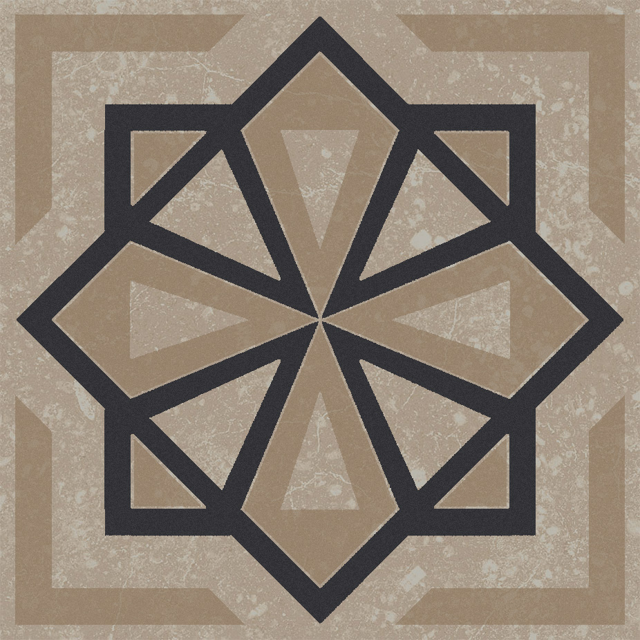 KMD3STA049GN Декор Касабланка Бежевый светлый матовый 9.8x9.8x0.7 - фото 3