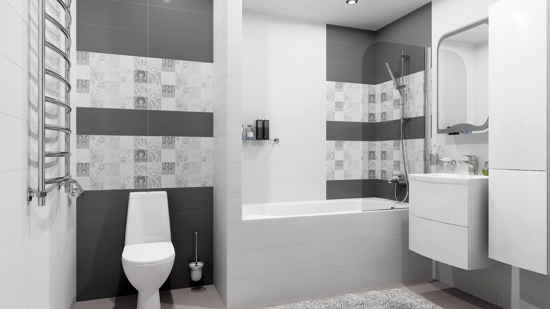 C-MAS091 На стену Manhattan Cерая 19.8x59.8 - фото 3