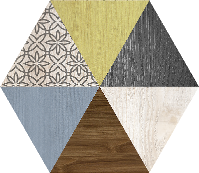 На пол Art Deco Hexa Mix (15 вариаций) - фото 10