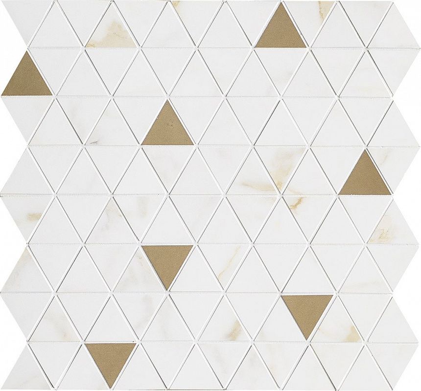 M8H1 Настенная Allmarble Golden White Sat.Mosaico Tria