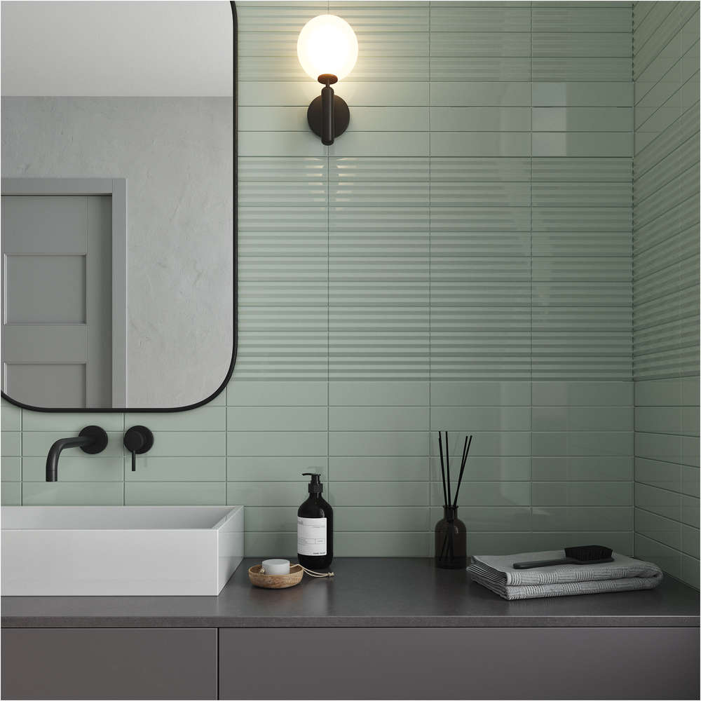 На стену Match Curved Sage Gloss 6.25х25 - фото 6