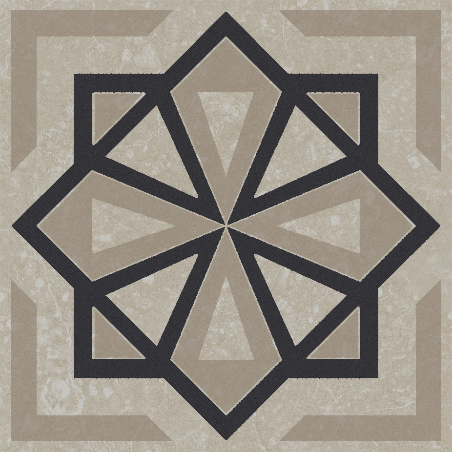 KMD3STA050GN Декор Касабланка Серый светлый матовый 9.8x9.8x0.7 - фото 4