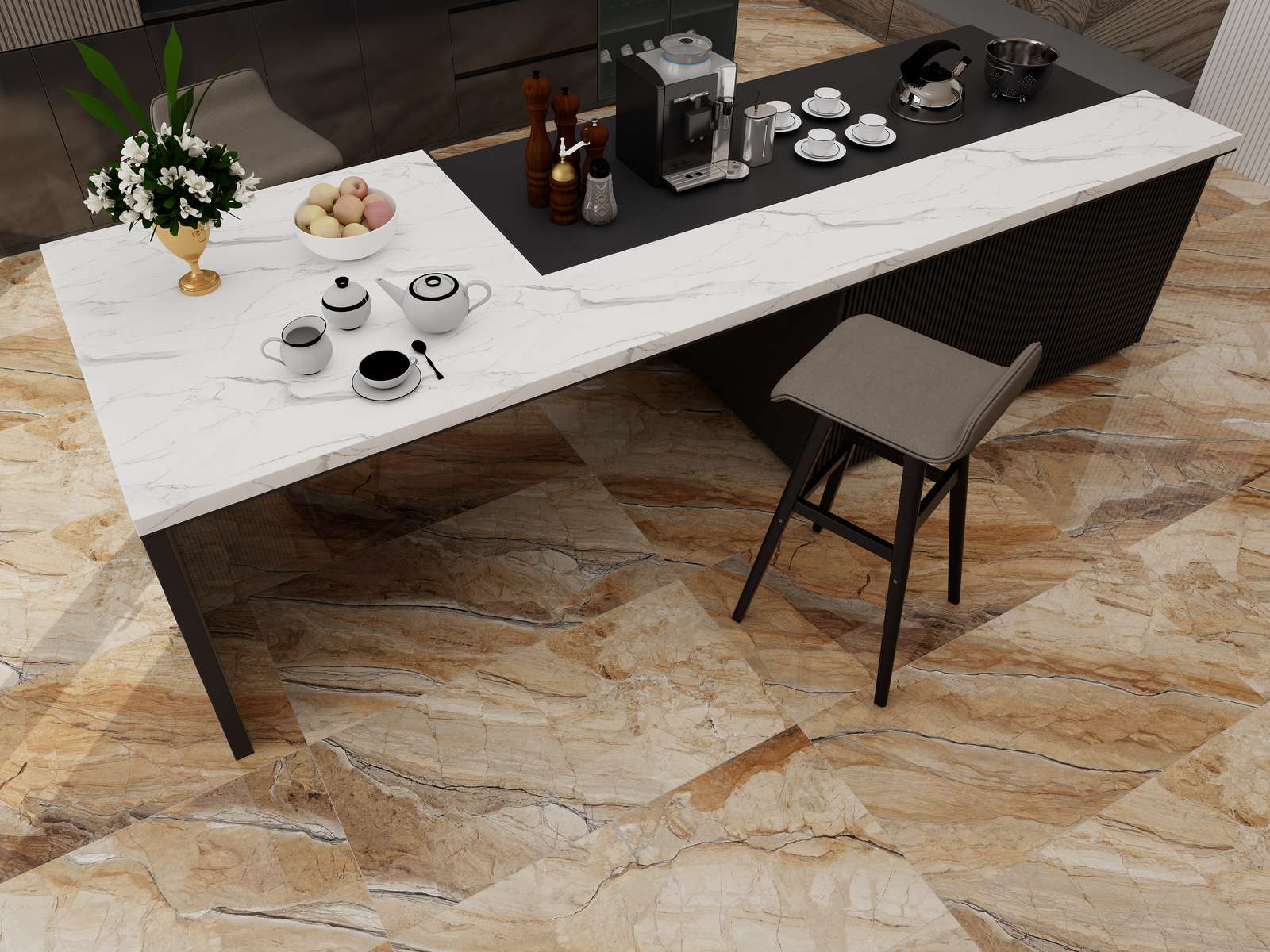 На пол Longines Pine Glossy 120x60 - фото 9