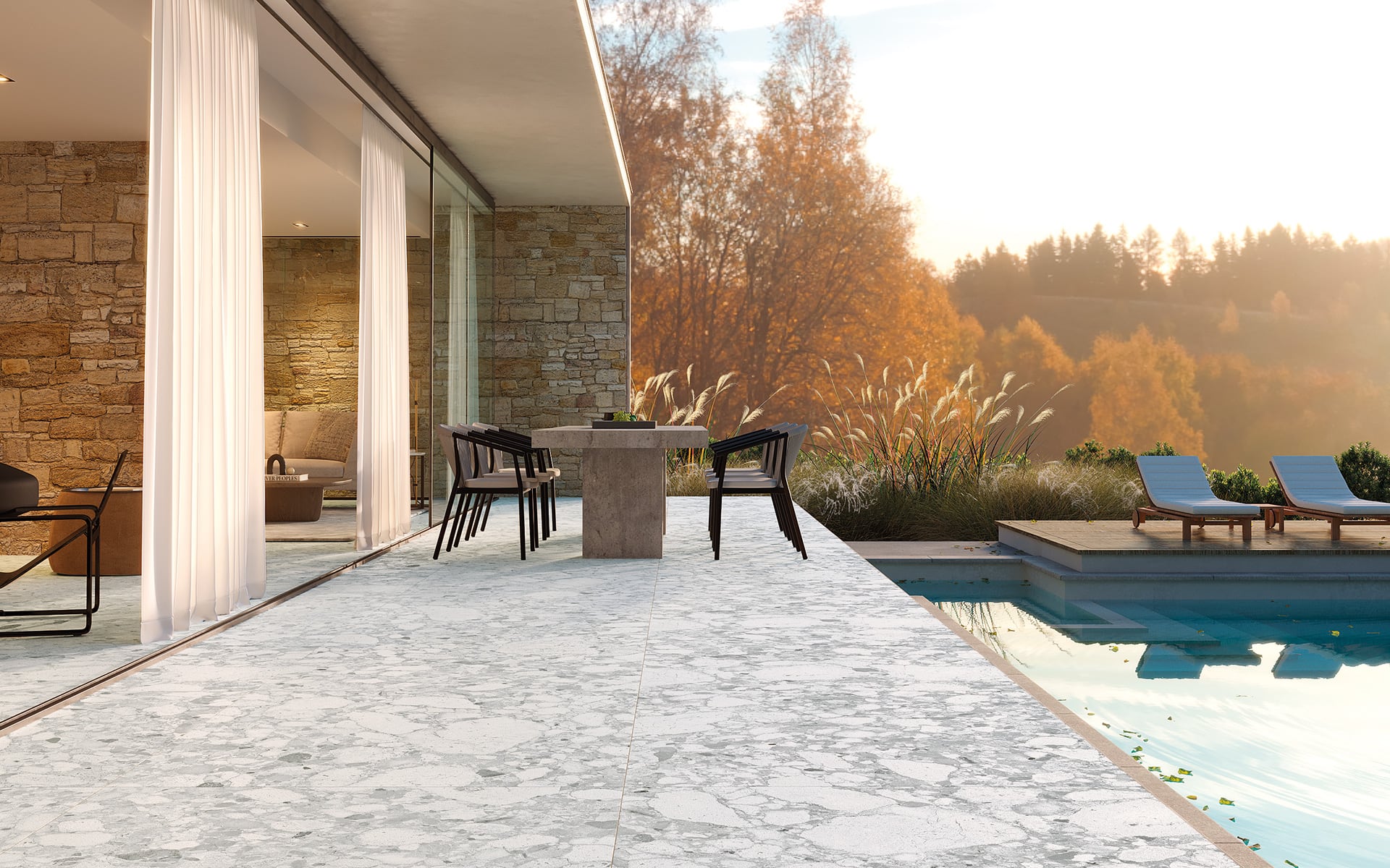 8920050 На пол Theke Pietra Artic Snow Natural 120x60 - фото 13