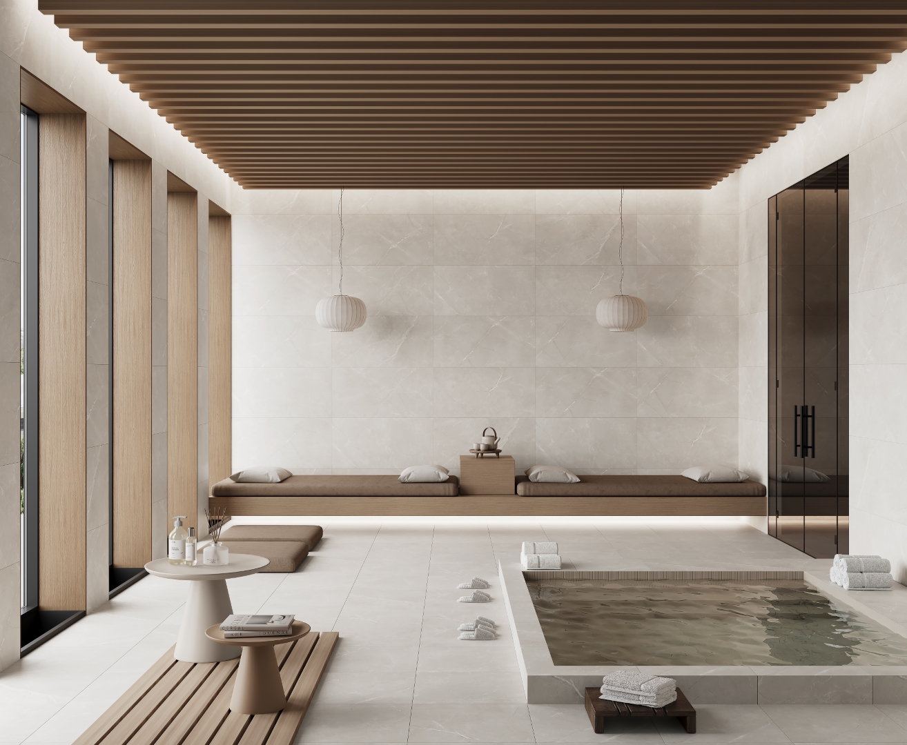 На пол Vitrum Taupe PRO Бежевый матовый R12Soft 60х60 - фото 21