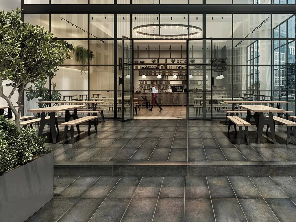 Плинтус Cosmos Zanquin Ingletado Recto Steel R9 596х596х11 - фото 8