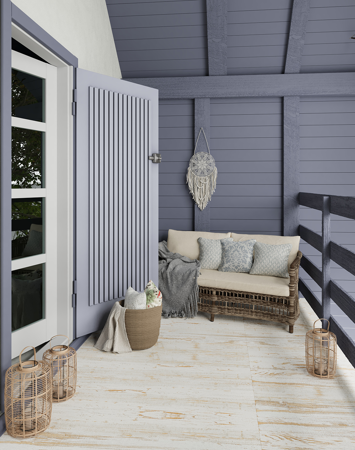 На пол Provance Blue Carving 20x120 - фото 4