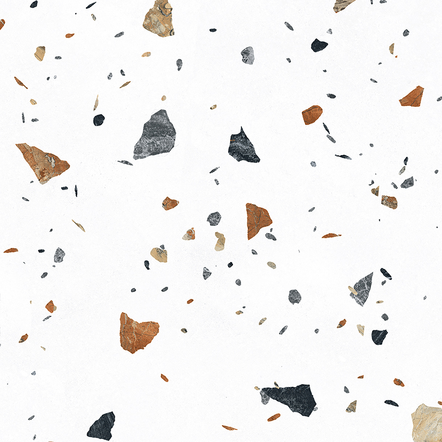 На пол Terazzo Bianco Цветной матовый карвинг 60х60 - фото 6