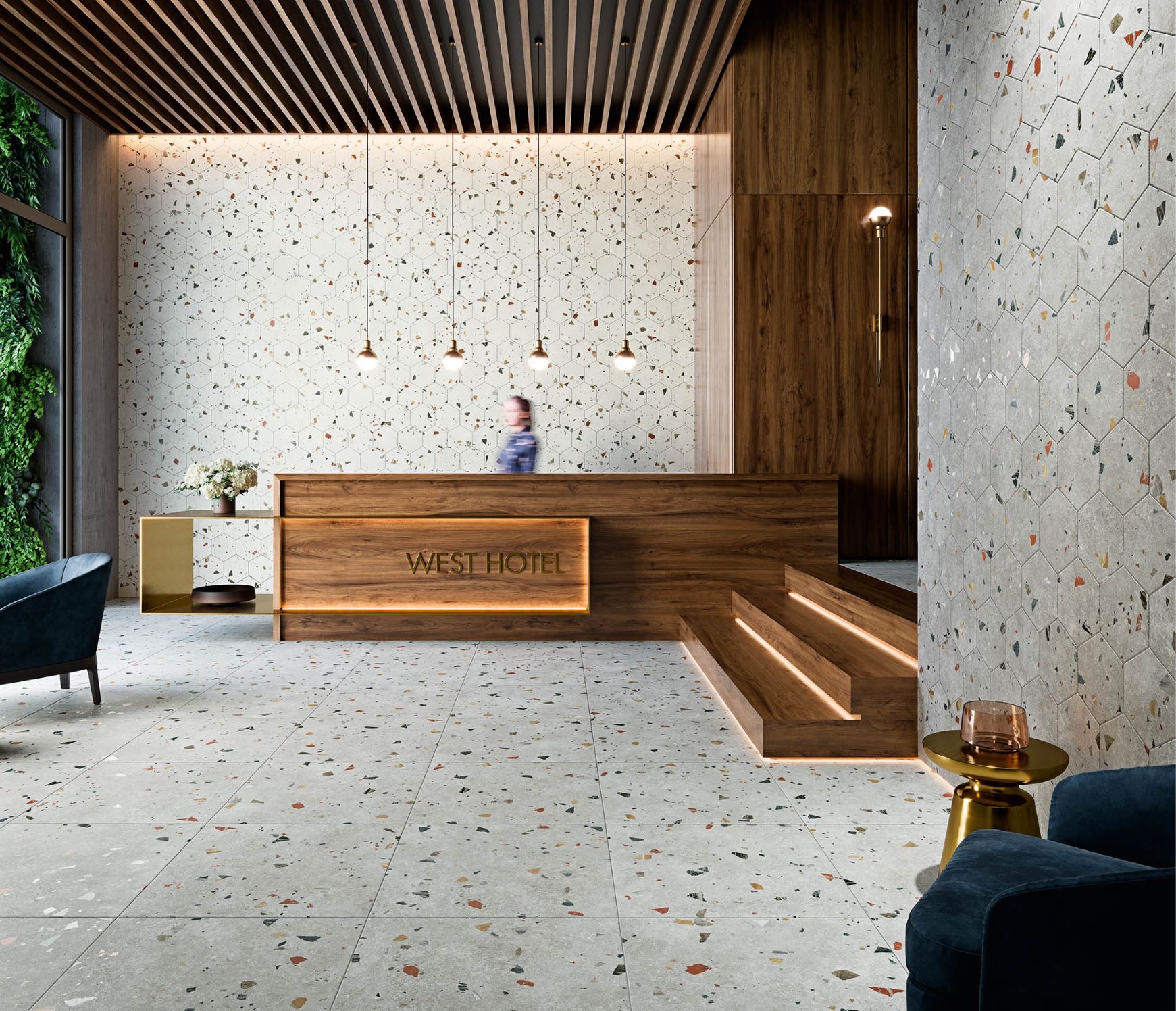 G000143 На пол Sonar Dark Hex 25 - фото 2