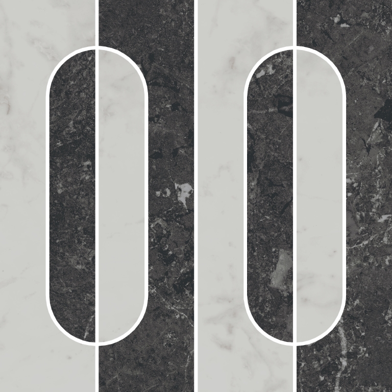 KMD2HID013GR Декор Тубкаль Наборный матовый обрезной 30x30x0.9