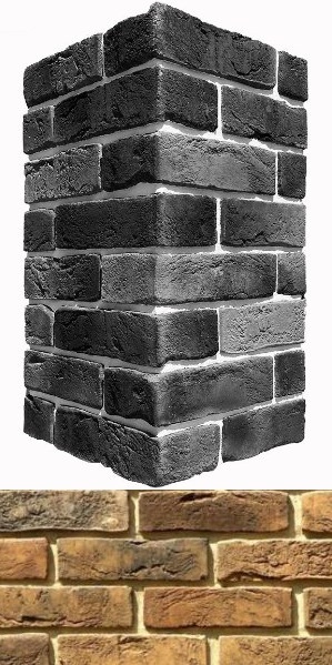 300-45 На стену Лондон брик Коричневый 22x6.5