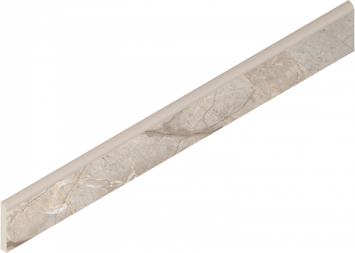 610130007453 Плинтус Stellaris Elegant Silver Battiscopa Nat 7.2x60