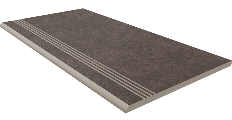 Steptrade/CA05_NS/30x60x10 Ступень Cave CA05 Anthracite неполированный с насечками 30x60