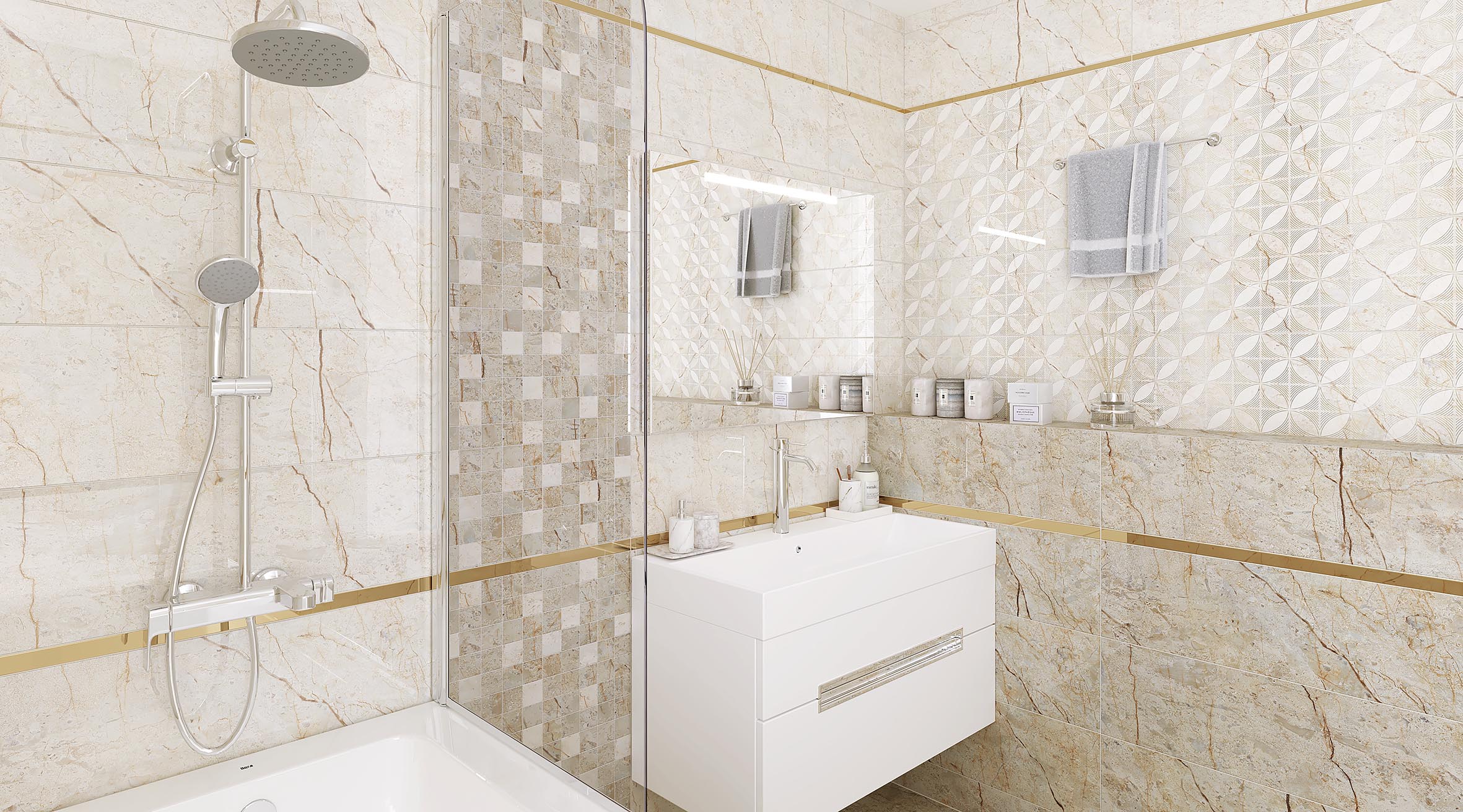 На стену Siera Светло-бежевая - фото 4