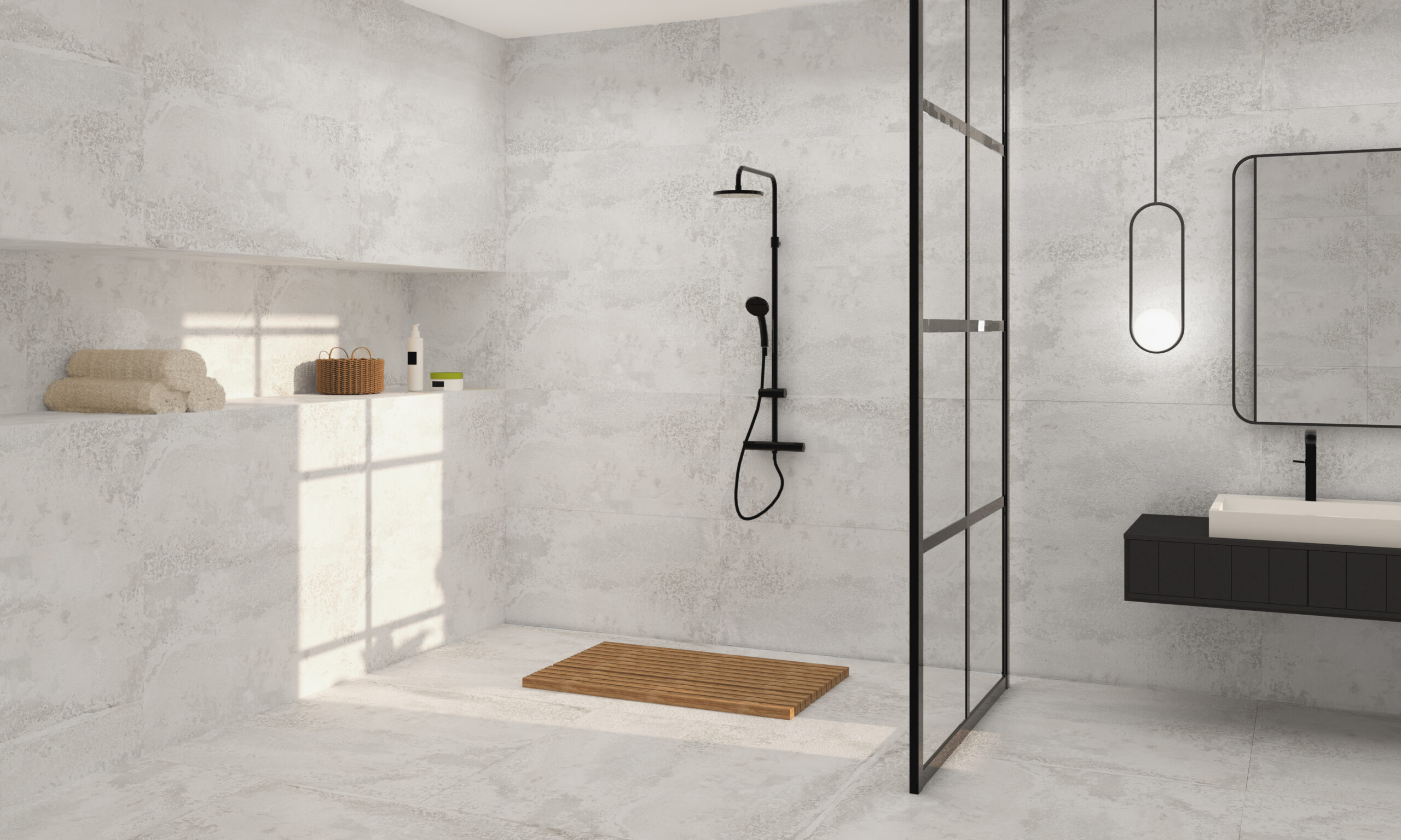 0508690021514 На пол Lab. Iron White Luxglass Rect 60x120 - фото 8