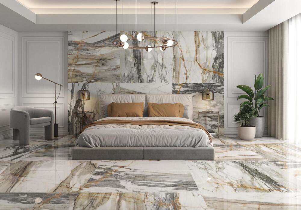 004.869.0189.12232 На пол Marbles Utopia Gold Leviglass Rect.120x60 - фото 4