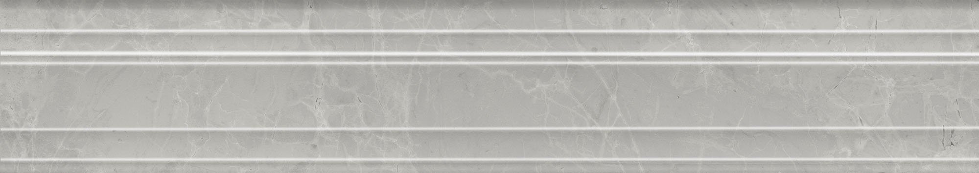 BLF022R Бордюр Риальто Багет серый светлый глянцевый обрезной 40x7.3x2.7 - фото 3
