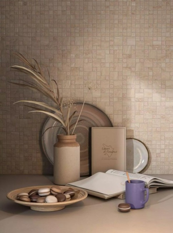 MBD003 На пол Риальто Антика 1 Мозаичный Бежевый Матовый - фото 4