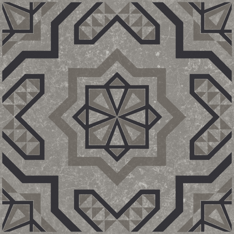 KMD3STA048GN Декор Касабланка Серый матовый 20x20x0.8 - фото 2