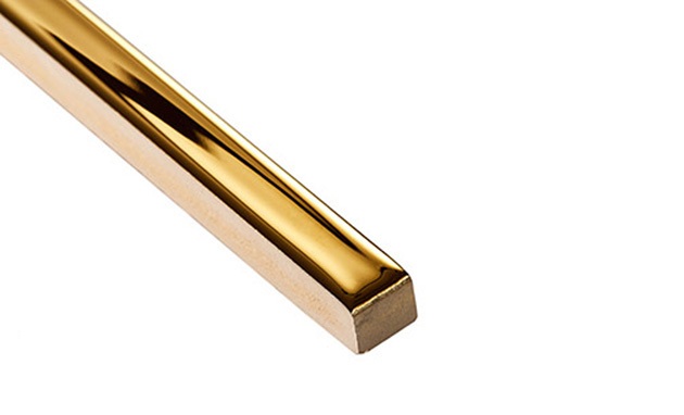 БК 156 Бордюр Керамические бордюры Золото 1x60 - фото 2