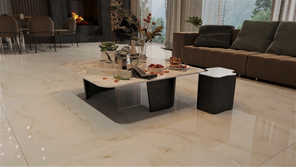 На пол Snow Onix 5748 Snow Onix Polished 60*60 - фото 7